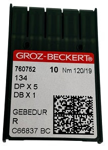 760752  |  GB2005/120GEBE Groz -Beckert GEBEDUR Needle 134, 797, 135X5, 135X7, 135X25, DPX5-size # 120/19 NEEDLE  | ---(priced p/needle , order in multiples 10 only)