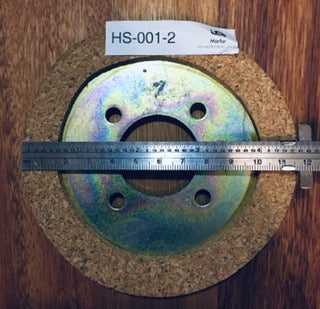 MISC-HS-001-2  |  Motor Clutch (double sided) Cork  117mm OD/36mm ID/ 40mm CTC