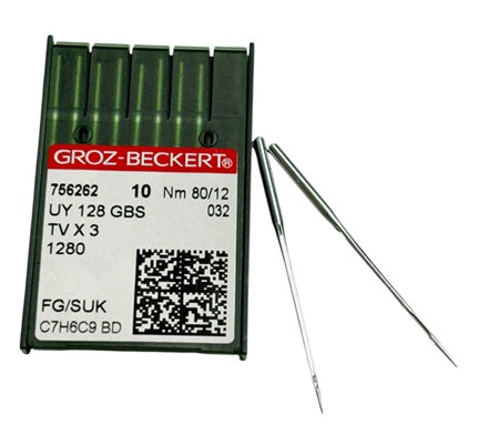 |  756262  |  GB3800FB/80   |  Groz-Beckert Ball Point Needle UY128GBS, 1280SUK, UY128GS SUK, -FG-size # 80/12 NEEDLE  | ---(priced p/needle , order in multiples 10 only)