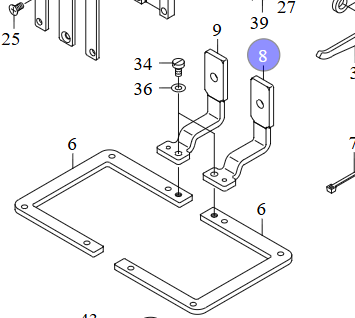 JK-B2590-210-DAO  |  Right Hand Work Clamp Foot Complete, for Juki AMS-210E etc