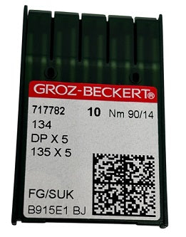 717782  |  GB2005FB/90 Groz -Beckert Ball Point Needle 134, 797, 135X5, 135X7, 135X25, DPX5-SUK/FG-size # 90/14 NEEDLE  | ---(priced p/needle , order in multiples 10 only)
