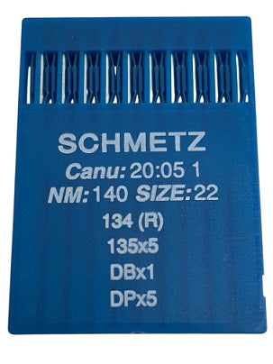SCH2005/140  |  Schmetz Needle 134, 797, 135X5, 135X7, 135X25, DPX5-size # 140/22 ---(priced p/needle , order in multiples 10 only)