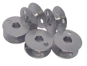 SIN-203470-A  |  101-11300A  |  ( sml capacity ) Aluminium Bobbin, for many twin needle models, like Singer ,111W, 211U, 112W, 212W  & Juki LH-1152 series