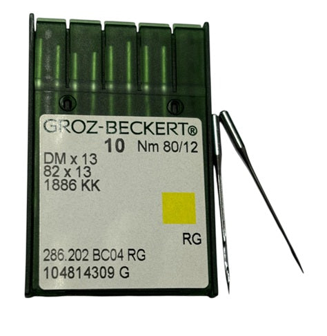 |  701362  |  GB0328/80  Groz -Beckert Needle DMX13, 82X13, 1886KK-size # 80/12 ---(priced p/needle , order in multiples 10 only)