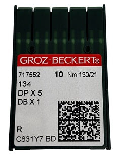 717552  |  GB2005/130 Groz -Beckert Needle 134, 797, 135X5, 135X7, 135X25, DPX5-size # 130/21 NEEDLE  | ---(priced p/needle , order in multiples 10 only)