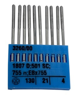 LAM0828/130  |  Lammertz    Needle 501, EBX755, 1807, 1807D-size # 130/21 ---(priced p/needle , order in multiples 10 only)