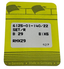 SNF0369/140  |  Singer Brand Needle B29, B29A, 3029GS, SY6125-size # 140/22 ---(priced p/needle , order in multiples 10 only)