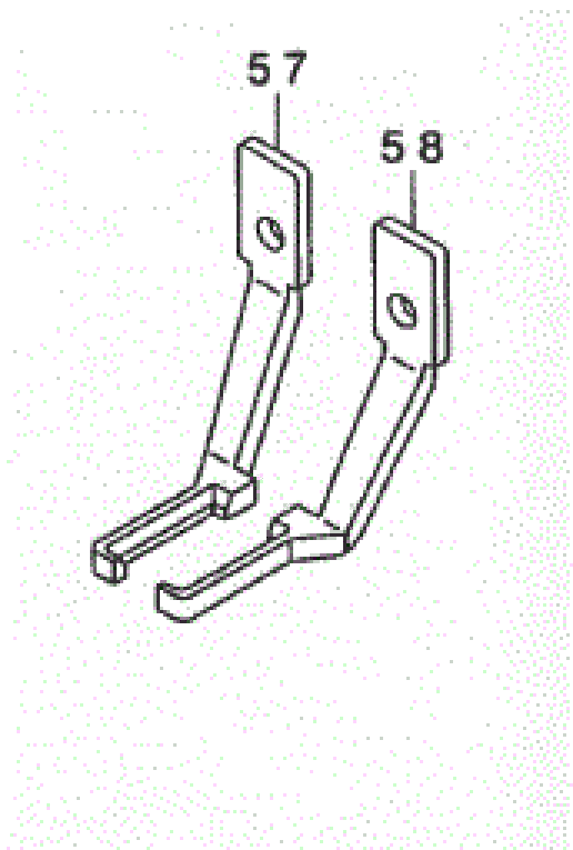 JK-135-71955  |  Juki LK1900 Cloth presser foot  SET ( consist of 135-71609 + 135-72003)