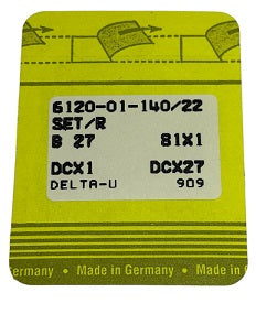 SNF0336/140  |  Singer Brand Needle B27, 81X1, DCX27, DCX1, SY6120, MY1023-size # 140/22 ---(priced p/needle , order in multiples 10 only)