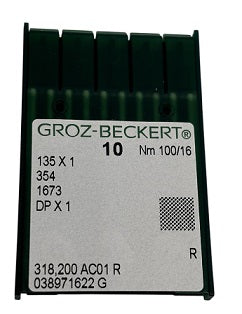718422  |  GB0650/100   |  Groz-Beckert Needle 135X1, DPX1, SY1451-size # 100/16 NEEDLE  | ---(priced p/needle , order in multiples 10 only)