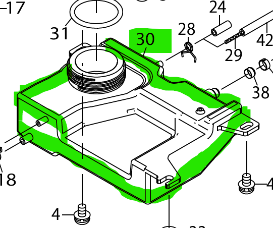 JK-402-21269  |  Oil Tank for Juki DDL8000A