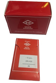 |    ORGDR-H30/230  |  White Diamond Brand   Needle DRH-30 for Newlong DS-9A and DS-9C -size # 230/26 ---(priced p/needle , order in multiples 10 only)