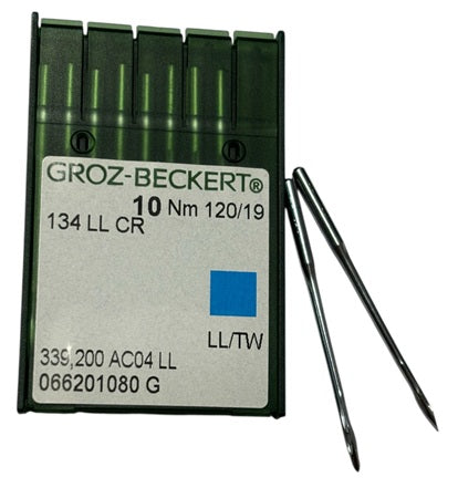 |  714762  |  GB2005AS/120 Groz -Beckert Leather Needle 134, 797, 135X5, 135X7, 135X25, DPX5-NTW/LL-size # 120/19 NEEDLE -LLCR-  | ---(priced p/needle , order in multiples 10 only)