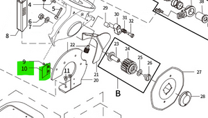 MAR/BC-100/GuidePlate  |  #10  |  Guide Plate and screws for BC-100 Cutter