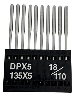 TNC2005/110  |  Triumph Brand Needle 134, 797, 135X5, 135X7, 135X25, DPX5-110*/18 ---(priced p/needle , order in multiples 10 only)