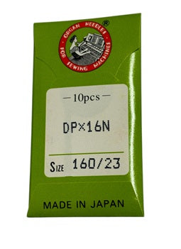 |    ORG3720AS/160  |  Organ Brand Needle 3355-82, 135X16 NTW/LL-size # 160/23 ---(priced p/needle , order in multiples 10 only)