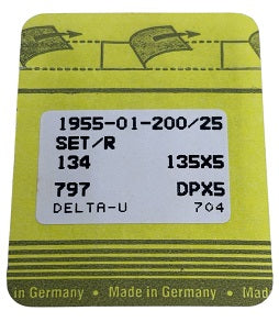 SNF2005/200  |  Singer Brand Needle 134, 797, 135X5, 135X7, 135X25, DPX5-size # 200/25 ---(priced p/needle , order in multiples 10 only)