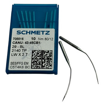 |  705516  |  SCH4345CB/80  |   Schmetz Needle 29-BL FFG, SES , 29-49, 29-34, LWX2T, LWX6T, 2140TP-SES fine ball-point , size # 80/12 ---(priced p/ndl , multiples 10 only ) ---(priced p/needle , order in multiples 10 only)