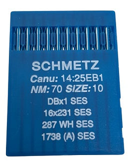 SCH1425EB/70 Schmetz Ballpoint Needle 1738, SY2270, 16X231, 16X257, DBX1, DBX257-SES/FFG-size # 70/10 NEEDLE  | ---(priced p/needle , order in multiples 10 only)