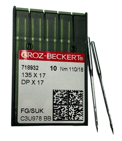 |  718932  |  GB3720FB/110 Groz -Beckert Ball Point Needle 135X17 SUK, DPX17 SUK/FG-size # 110/18 NEEDLE  | ---(priced p/needle , order in multiples 10 only)
