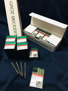 GB5244NF/200   |  (priced p/ndl , multiples 10 only ) Groz-Beckert Needle 124X2, DRX2, SY5060-Q/SQ-size # 200/25 5051-98  
UY 1973