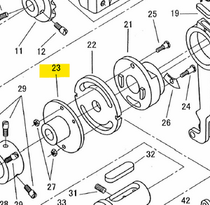 SEI-CS-1245  |  Feed eccentric adjusting flange for SEIKO SK2B