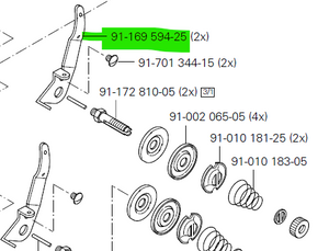 PF-91-169594-25  |  Thread guide ( behind tension ) for Pfaff 5625