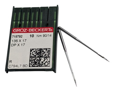|  718792  |  GB3720/90 Groz -Beckert Needle 135X17, DPX17, SY3355-size # 90/14 NEEDLE  | ---(priced p/needle , order in multiples 10 only)