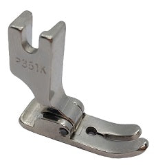 FTPM-P351K  |  Hinge Presser Foot Rear & Front Turn Up w/small needle hole for knitwear.