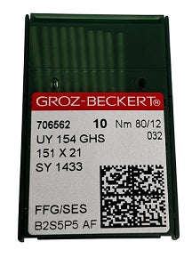 706562  | GB0660FB/80  Groz -Beckert Ball Point Needle UY154GHS, SY1434-SUK/FG-size # 80/12 NEEDLE  | ---(priced p/needle , order in multiples 10 only)