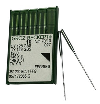 |    GB3800EB/70   |  Groz-Beckert Ball Point Needle UY128GAS, 1280, 149X3, MY1044, SY7292-SES/FFG-size # 70/10 NEEDLE  | ---(priced p/needle , order in multiples 10 only)