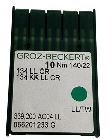GB2005AS/140 Groz -Beckert Leather Needle 135X8, 134-NTW/LL-size # 140/22 NEEDLE  | ---(priced p/needle , order in multiples 10 only)