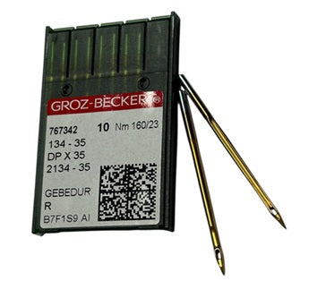 |  767342  |  GB3210/160GEBE Groz -Beckert GEBEDUR Needle 2134-35, 134-35-size # 160/23 NEEDLE  | ---(priced p/needle , order in multiples 10 only)