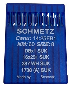 |    SCH1425FB/60  |  Schmetz Ballpoint Needle 1738, SY2270, 16X231, 16X257, DBX1, DBX257-SUK/FG-size # 60/8 ---(priced p/needle , order in multiples 10 only)