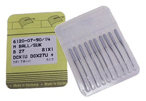 |    SNF0336FB/90  |  Singer Brand Needle B27, 81X1, DCX27, DCX1, SY6120, MY1023-SUK/FG-size # 90/14 ---(priced p/needle , order in multiples 10 only)