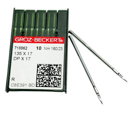 |  718862  |  GB3720/160 Groz -Beckert Needle 135X17, DPX17, SY3355-size # 160/23 NEEDLE  | ---(priced p/needle , order in multiples 10 only)