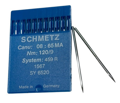 |    SCH0865MA/120  |  Schmetz Needle 459R, 1567, SY6520-SPI-size # 120/19 ---(priced p/needle , order in multiples 10 only)