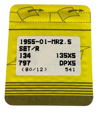 |    SNF2005/MR2.5  |  Singer Brand Needle 134, 797, 135X5, 135X7, 135X25, DPX5-MR2.5 ---(priced p/needle , order in multiples 10 only)