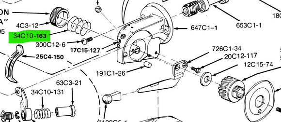 EA-34C-10-163  |  Spring for Blade adjusting Nut for various Eastman Circular Cutters