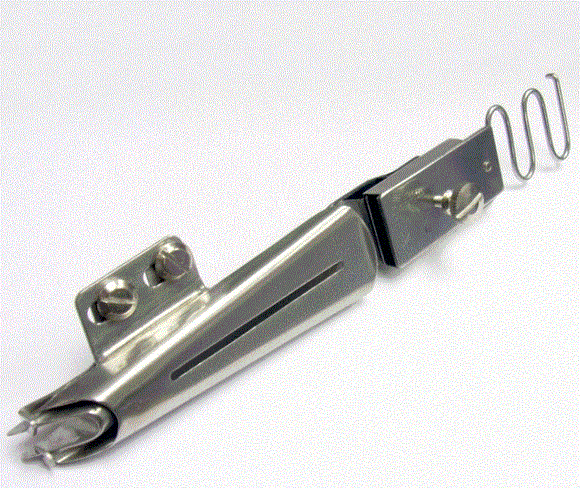 K710NAC/16-8mm  |  KHF62C Collarette Binder Post Mount-2 Fold - Raw edge  w/ tensioner.