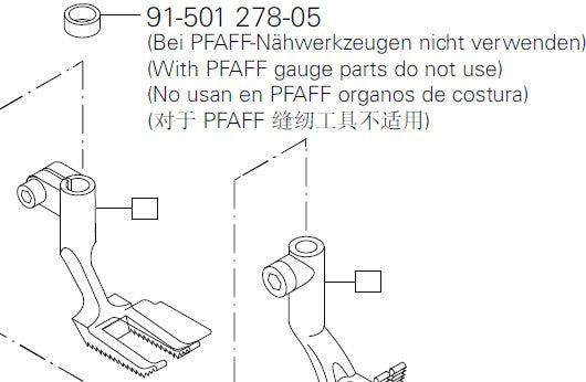PF-91-501278-05  |  Adapter for Pfaff 2545