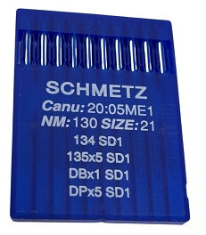 732884  |  SCH2005ME/130 Schmetz Leather Needle 134/DPX5/135X5/135X7/DBX1 SD NEEDLE  | ---(priced p/needle , order in multiples 10 only)