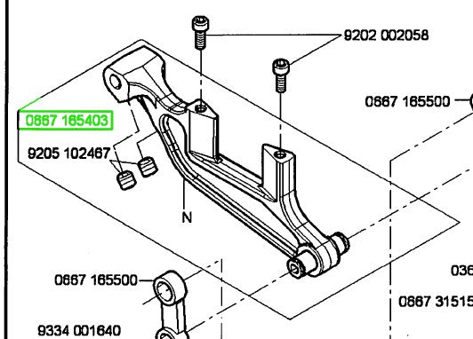 ADL-0667-165403  |  Feed Dog Carrier for Durkopp-Adler 867