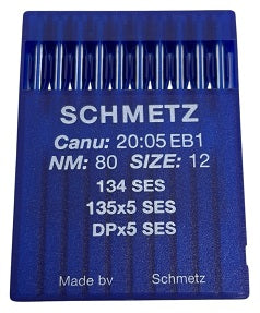 SCH2005EB/80  |  Schmetz Ballpoint Needle 134, 797, 135X5, 135X7, 135X25, DPX5-SES/FFG-size # 80/12 ---(priced p/needle , order in multiples 10 only)