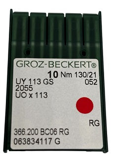 756062  |  GB2665/130   |  Groz-Beckert Needle UY113GS, UOX113, SY7090-size # 130/21 NEEDLE  | ---(priced p/needle , order in multiples 10 only)