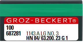 GB-HN84/63.200.23G1  |  1143A LG-3, 3 UNION LOCK NEEDLE, 1143 A LG NO. 3, 3 UNION LOCK NEEDLE