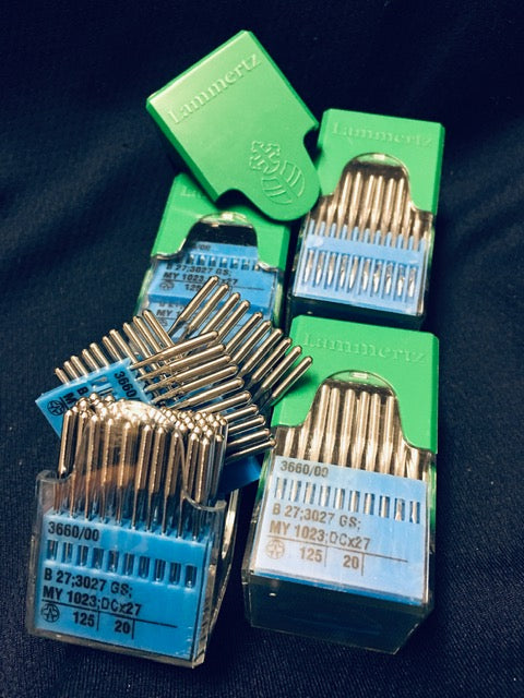 |    LAM0336/125  |  Lammertz  Needle B27, 81X1, DCX27, DCX1, SY6120, MY1023-size # 125/20 ---(priced p/needle , order in multiples 10 only)