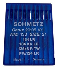 SCH2005AX/130  |  Schmetz Leather Needle 135X8, 134, 797-NRTW/LR-size # 130/21 ---(priced p/needle , order in multiples 10 only)