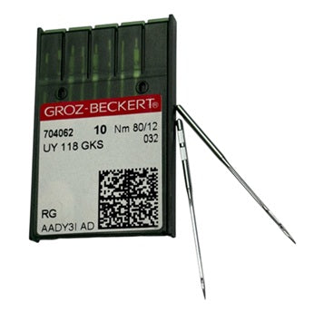 |  704062  |  GB2410/80   |  Groz-Beckert Needle UY118GKS-size # 80/12 NEEDLE  | ---(priced p/needle , order in multiples 10 only)