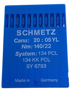SCH2005YL/140  |  Schmetz Leather Needle 134-PCL-size # 140/22 ---(priced p/needle , order in multiples 10 only)